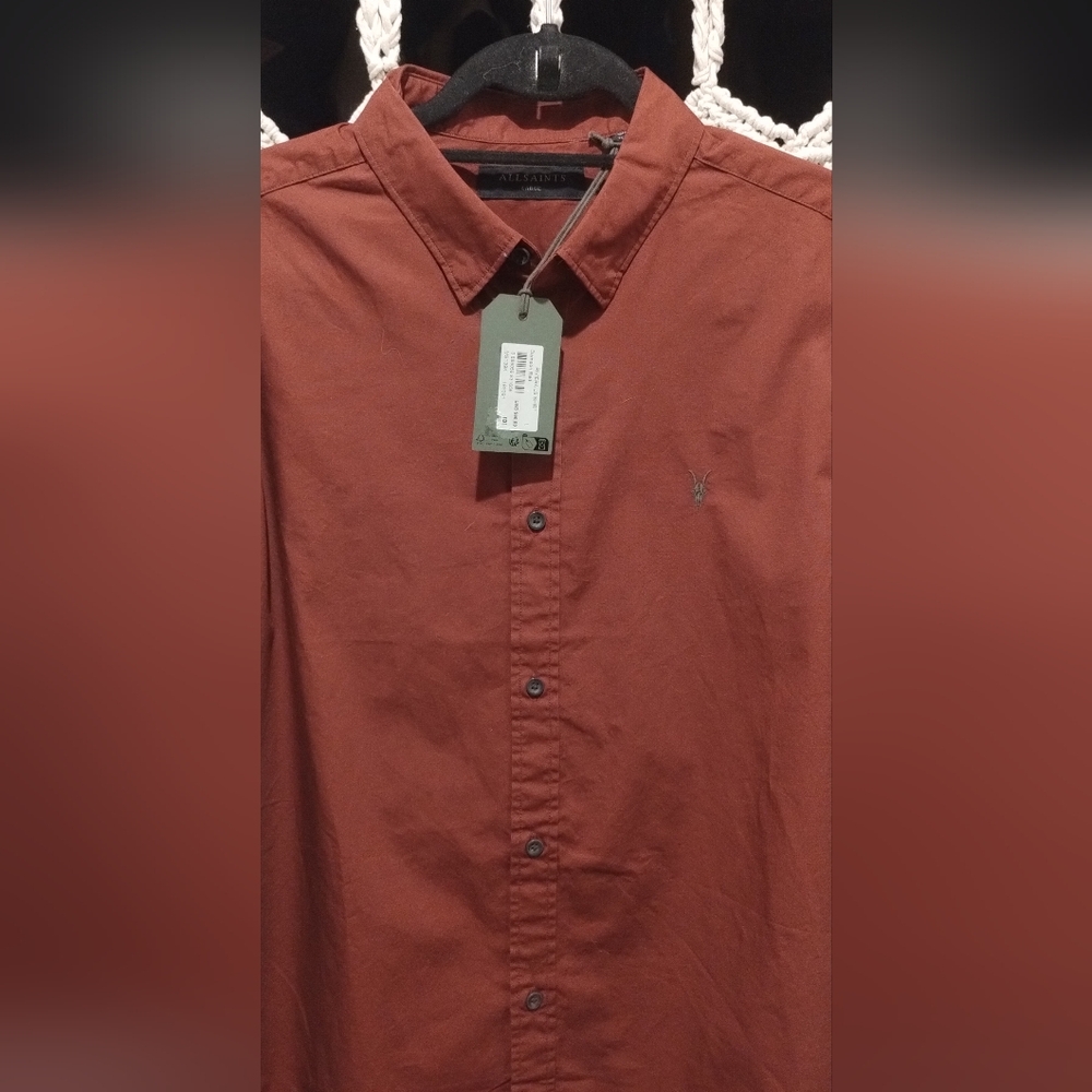 🔥NWT🔥 ALL SAINTS - Rivera LS button up shirt - Picture 5 of 7